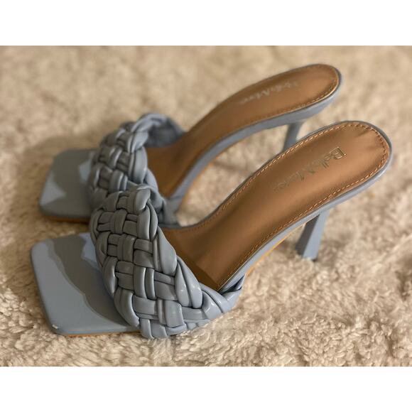 New Bella Marie Blue Braided Heels - Picture 3 of 6